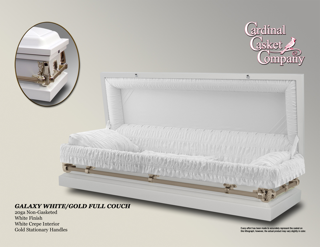 Galaxy White-Gold Full Couch